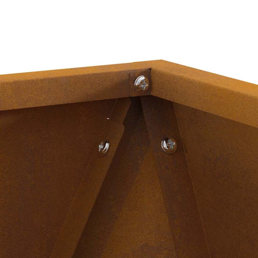 Produktbild för Planteringskärl Rostig 30 x 30 x 30 cm Väderbeständig stål