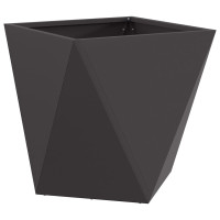 Produktbild för Planteringskärl 2 pcs Svart 40 x 40 x 40 cm Stål