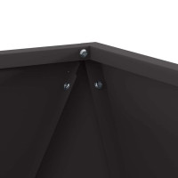 Produktbild för Planteringskärl 2 pcs Svart 40 x 40 x 40 cm Stål