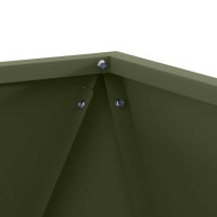 Produktbild för Planteringskärl 2 pcs Olivgrön 40 x 40 x 40 cm Stål