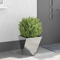 Produktbild för Planteringskärl 2 pcs Silver 40 x 40 x 40 cm Rostfritt stål