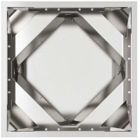 Produktbild för Planteringskärl 2 pcs Silver 40 x 40 x 40 cm Rostfritt stål