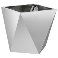 Produktbild för Planteringskärl 2 pcs Silver 40 x 40 x 40 cm Galvaniserat Stål