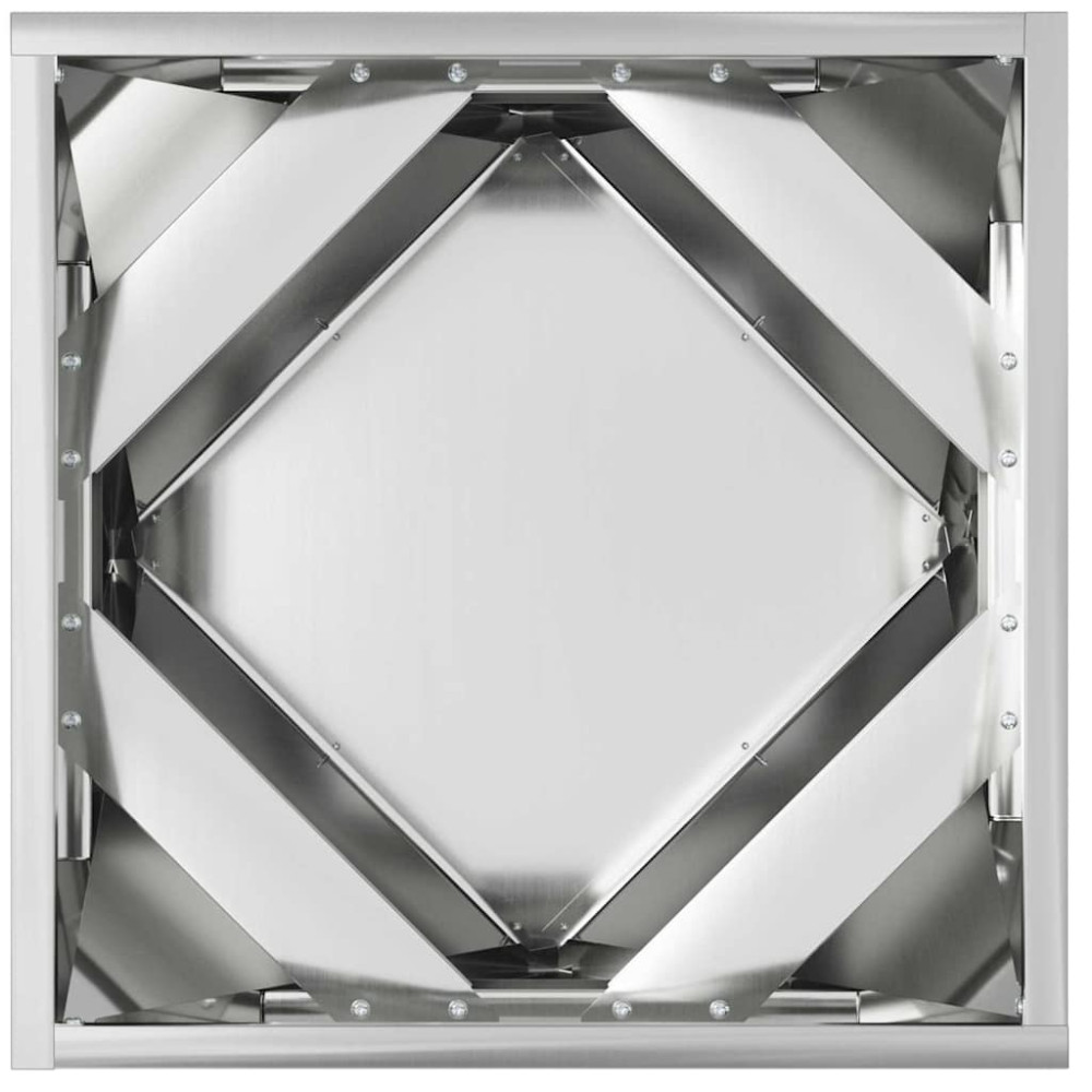 Produktbild för Planteringskärl 2 pcs Silver 40 x 40 x 40 cm Galvaniserat Stål