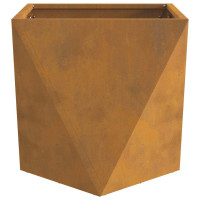 Produktbild för Planteringskärl 2 pcs Rostig 40 x 40 x 40 cm