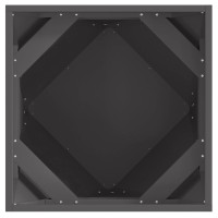 Produktbild för Planteringskärl 2 pcs Svart 50 x 50 x 50 cm Stål