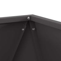 Produktbild för Planteringskärl 2 pcs Svart 50 x 50 x 50 cm Stål