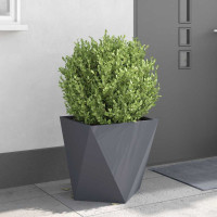 Produktbild för Planteringskärl 2 pcs Antracit 50 x 50 x 50 cm Stål