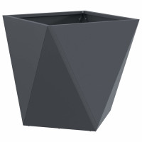 Produktbild för Planteringskärl 2 pcs Antracit 50 x 50 x 50 cm Stål