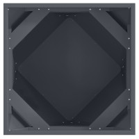 Produktbild för Planteringskärl 2 pcs Antracit 50 x 50 x 50 cm Stål