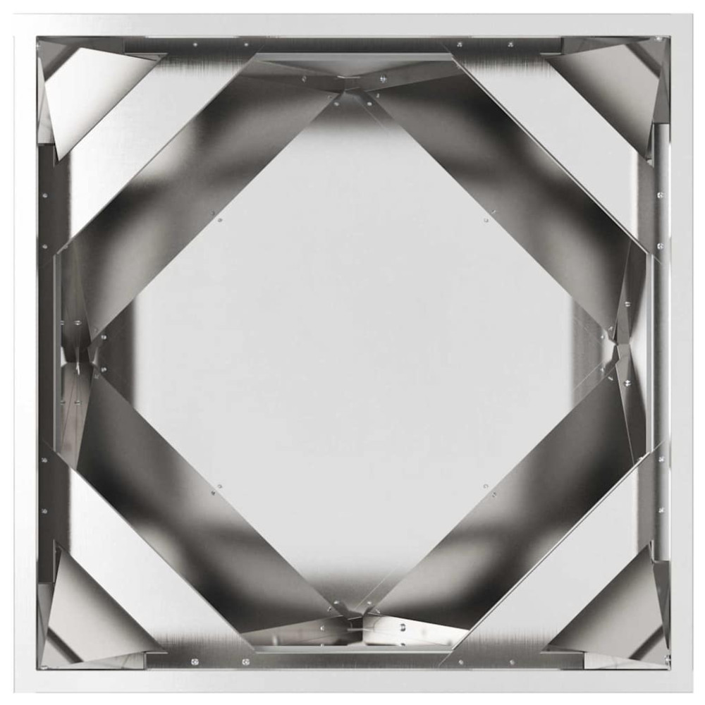 Produktbild för Planteringskärl 2 pcs Silver 50 x 50 x 50 cm Rostfritt stål