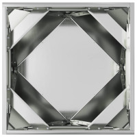 Produktbild för Planteringskärl 2 pcs Silver 50 x 50 x 50 cm Galvaniserat Stål