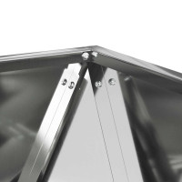 Produktbild för Planteringskärl 2 pcs Silver 50 x 50 x 50 cm Galvaniserat Stål