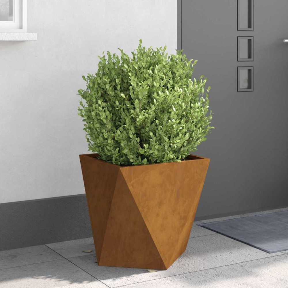 Produktbild för Planteringskärl 2 pcs Rostig 50 x 50 x 50 cm