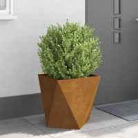 Produktbild för Planteringskärl 2 pcs Rostig 50 x 50 x 50 cm