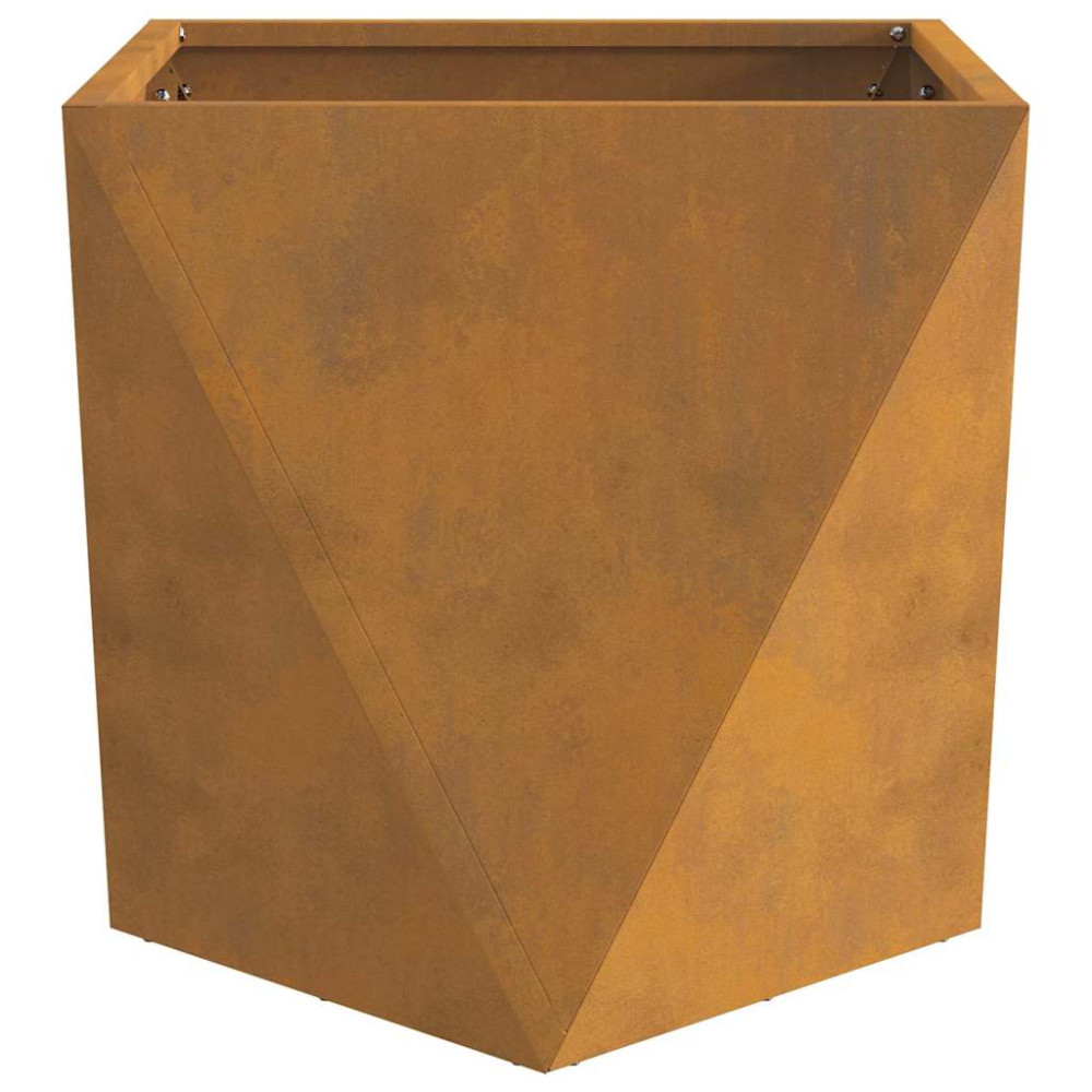 Produktbild för Planteringskärl 2 pcs Rostig 50 x 50 x 50 cm