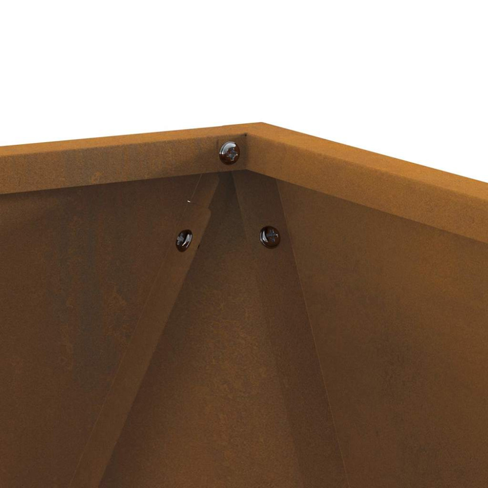 Produktbild för Planteringskärl 2 pcs Rostig 50 x 50 x 50 cm