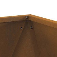 Produktbild för Planteringskärl 2 pcs Rostig 50 x 50 x 50 cm