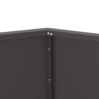 Produktbild för Planteringskärl Svart 100 x 100 x 80 cm Stål