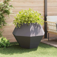 Produktbild för Planteringskärl 2 pcs Svart 100 x 100 x 80 cm Stål