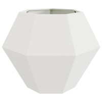 Produktbild för Planteringskärl 2 pcs Vit 100 x 100 x 80 cm Stål