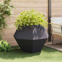 Produktbild för Planteringskärl 2 pcs Antracit 100 x 100 x 80 cm Stål