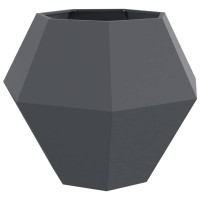 Produktbild för Planteringskärl 2 pcs Antracit 100 x 100 x 80 cm Stål