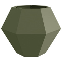 Produktbild för Planteringskärl 2 pcs Olivgrön 100 x 100 x 80 cm Stål