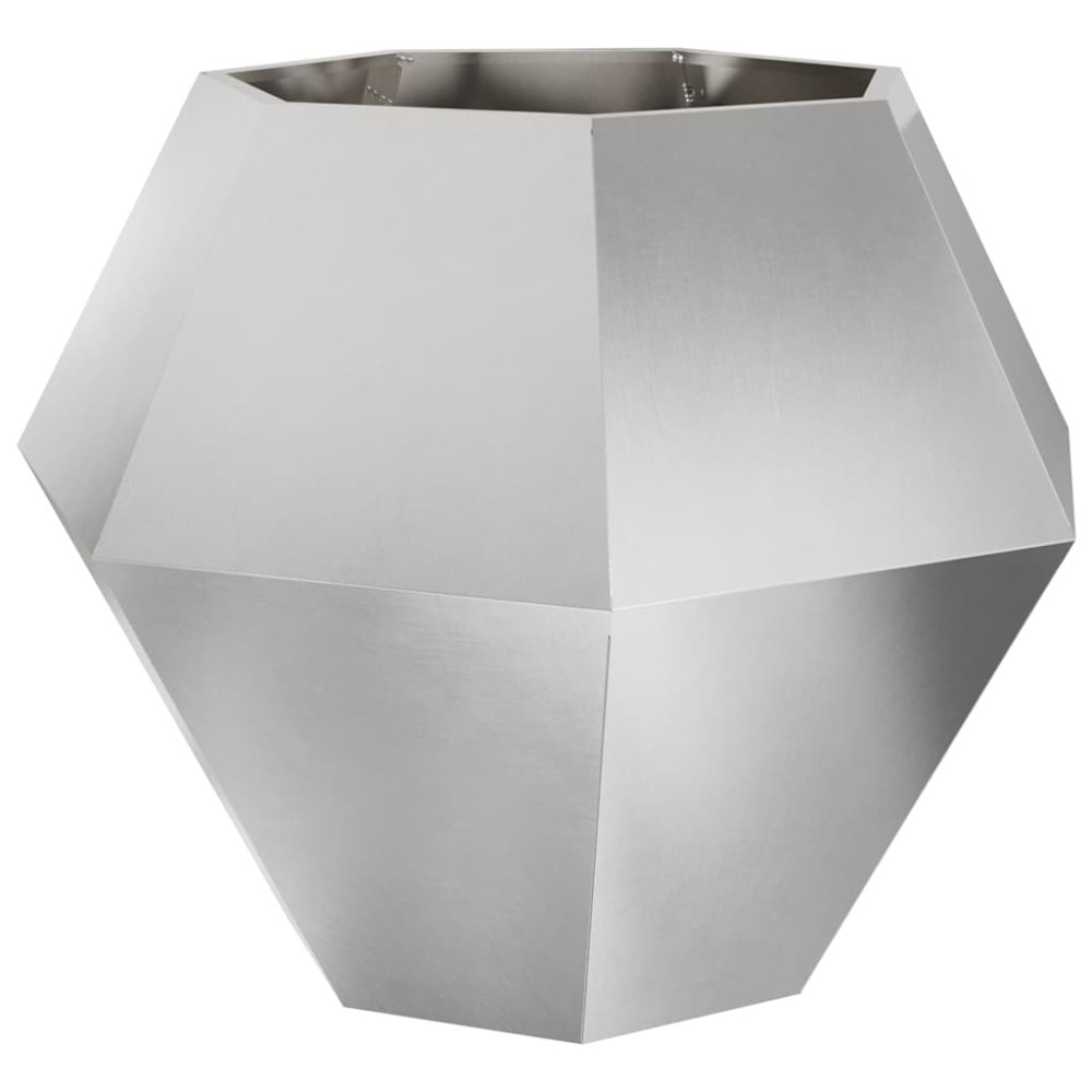 Produktbild för Planteringskärl Silver 100 x 100 x 80 cm Rostfritt stål