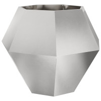 Produktbild för Planteringskärl Silver 100 x 100 x 80 cm Rostfritt stål