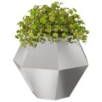 Produktbild för Planteringskärl Silver 100 x 100 x 80 cm Rostfritt stål