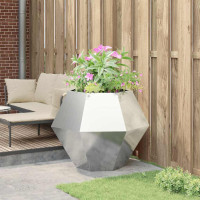 Produktbild för Planteringskärl Silver 100 x 100 x 80 cm Rostfritt stål