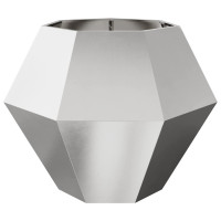 Produktbild för Planteringskärl Silver 100 x 100 x 80 cm Rostfritt stål