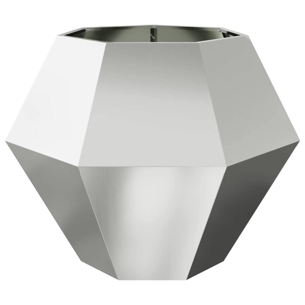 Produktbild för Planteringskärl 2 pcs Silver 100 x 100 x 80 cm