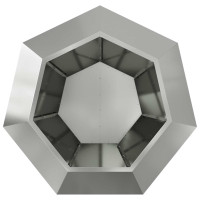 Produktbild för Planteringskärl 2 pcs Silver 100 x 100 x 80 cm