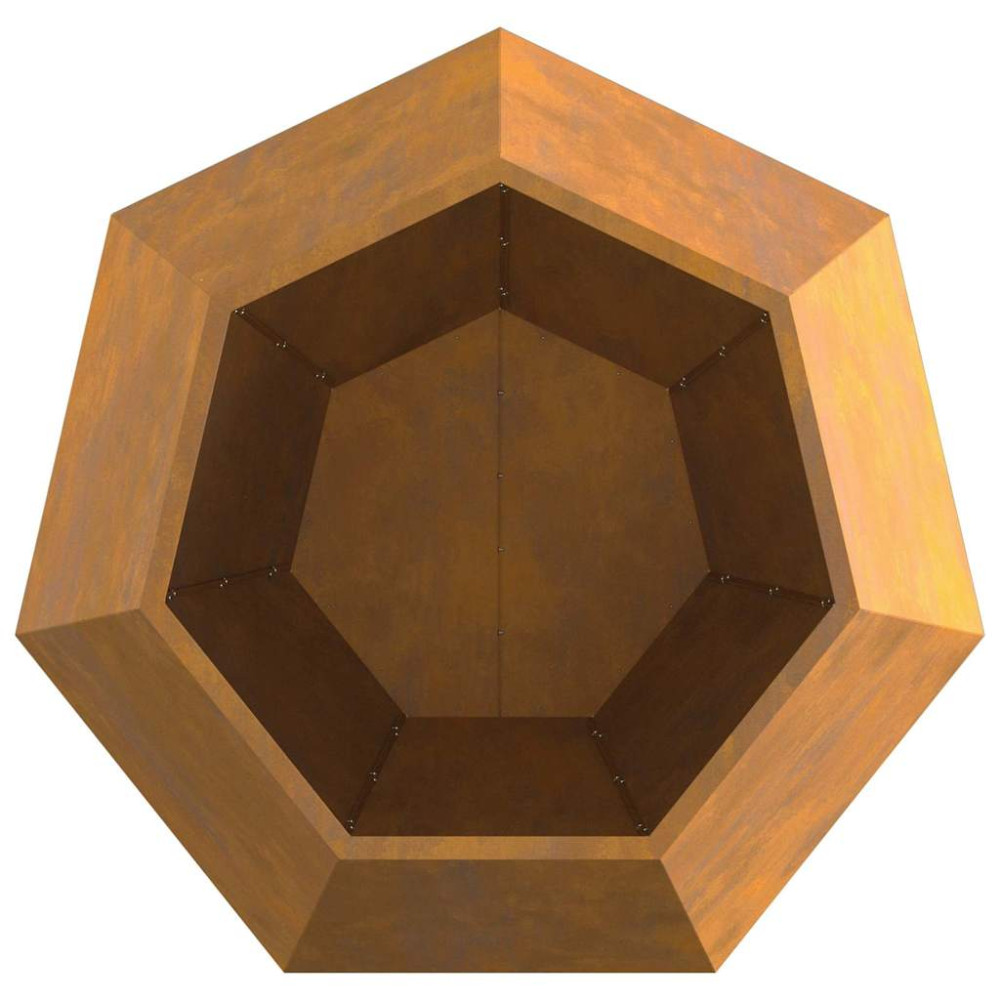 Produktbild för Planteringskärl 2 pcs Rostig 100 x 100 x 80 cm
