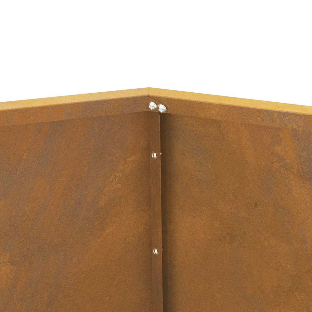 Produktbild för Planteringskärl 2 pcs Rostig 100 x 100 x 80 cm