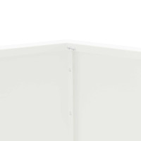 Produktbild för Planteringskärl 2 pcs Vit 75 x 75 x 60 cm Stål
