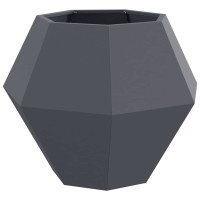 Produktbild för Planteringskärl 2 pcs Antracit 75 x 75 x 60 cm Stål