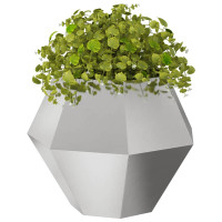Produktbild för Planteringskärl 2 pcs Silver 75 x 75 x 60 cm Rostfritt stål