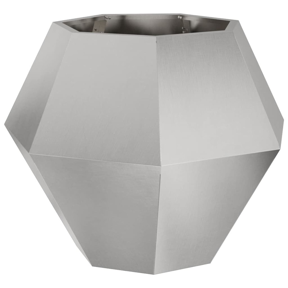 Produktbild för Planteringskärl 2 pcs Silver 75 x 75 x 60 cm Rostfritt stål