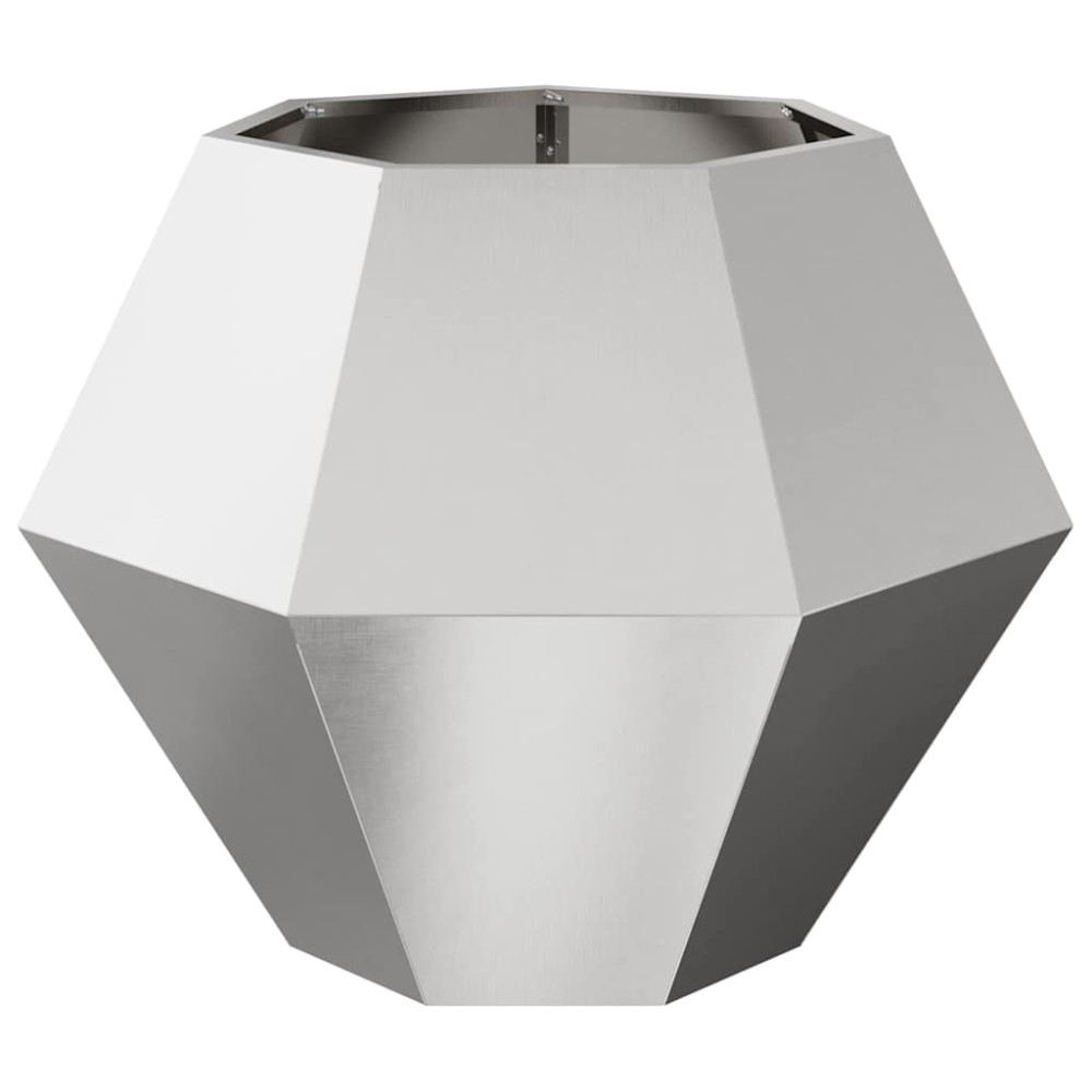 Produktbild för Planteringskärl 2 pcs Silver 75 x 75 x 60 cm Rostfritt stål