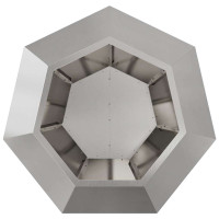 Produktbild för Planteringskärl 2 pcs Silver 75 x 75 x 60 cm Rostfritt stål