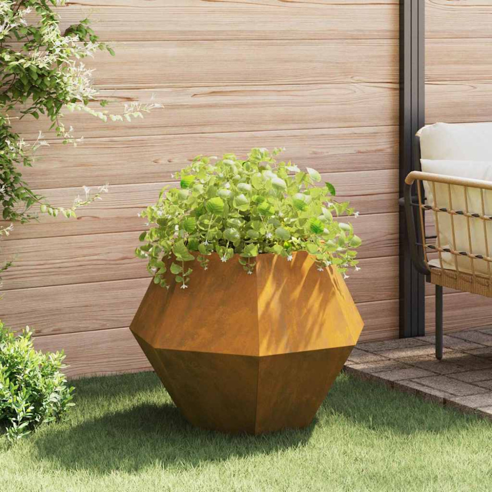 Produktbild för Planteringskärl 2 pcs Rostig 75 x 75 x 60 cm