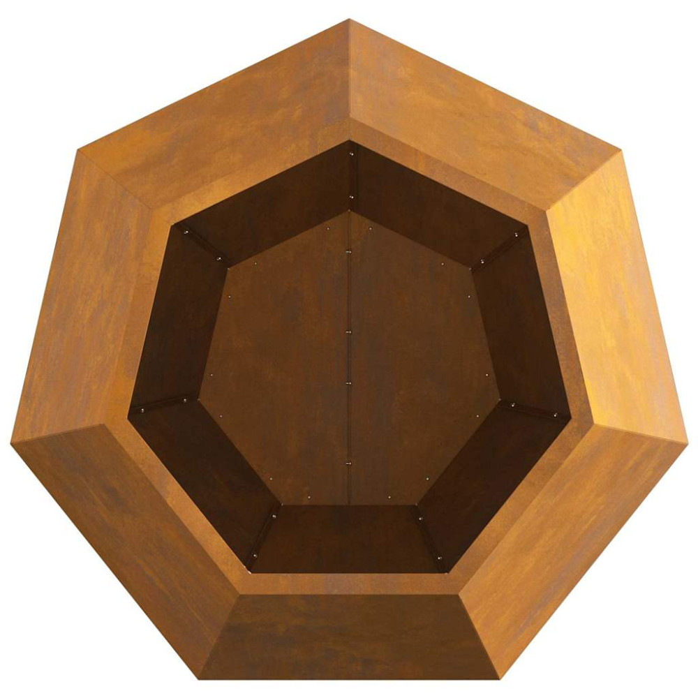 Produktbild för Planteringskärl 2 pcs Rostig 75 x 75 x 60 cm