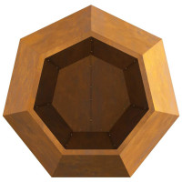 Produktbild för Planteringskärl 2 pcs Rostig 75 x 75 x 60 cm