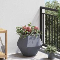 Produktbild för Planteringskärl 2 pcs Antracit 50 x 50 x 40 cm Stål