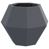 Produktbild för Planteringskärl 2 pcs Antracit 50 x 50 x 40 cm Stål