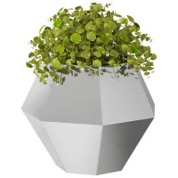 Produktbild för Planteringskärl Silver 50 x 50 x 40 cm Rostfritt stål