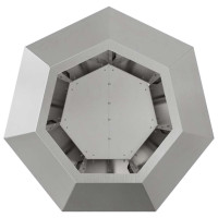 Produktbild för Planteringskärl Silver 50 x 50 x 40 cm Rostfritt stål